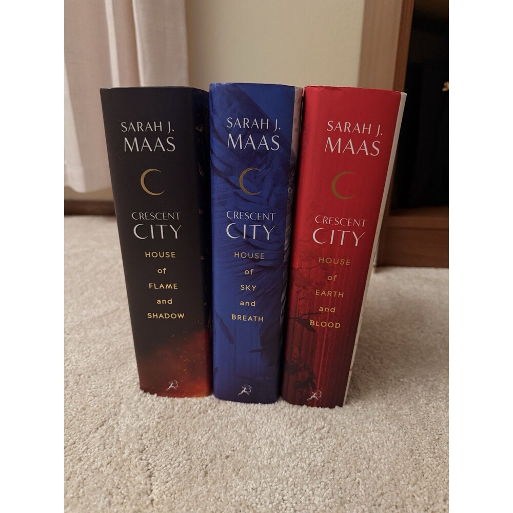 Sarah J. Maas Crescent City Hardcover Novel Set w/ Dust Jackets (English)